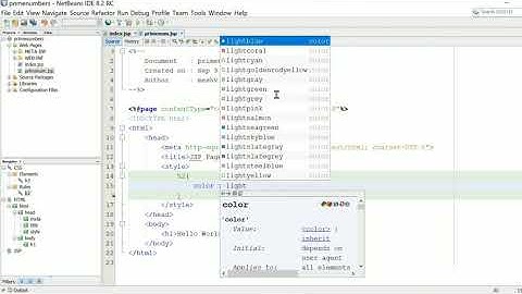 Write a JSP page that accepts two numbers and find all the prime numbers between them|java program