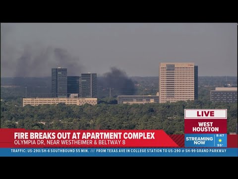 Fire breaks out at west Houston apartment complex - YouTube