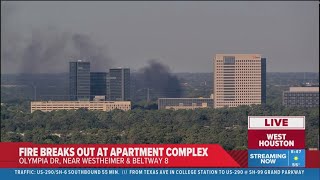 Fire breaks out at west Houston apartment complex