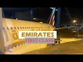 Emirates first class a380 dubai to paris ek75