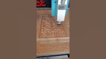 Fluting Tool Path Carving on CNC Wood Carving Machine #cnc #shorts #woodworking
