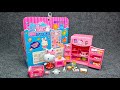 7 Minutes Satisfying With  Unboxing Pink Rabbit Mini Pink Refrigerator(No Music) ASMR Sound