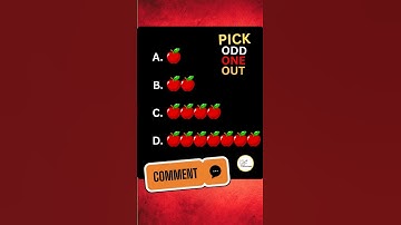 🧠 Can You Pick the Odd One Out? | Brain Teaser Challenge | Test Your IQ 🔍