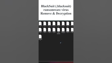 || SOLVED || BlackSuit ransomware virus Remove  #ransomware_solution #computervirus #malware