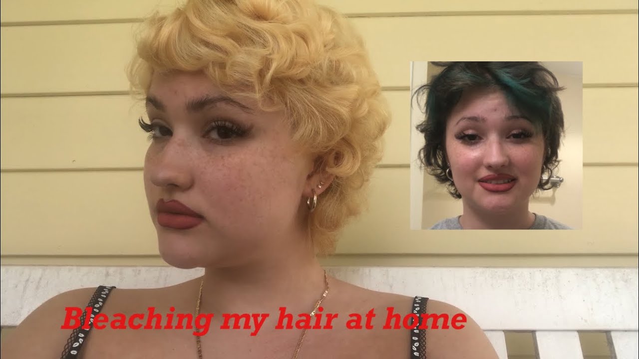 Bleaching dyed black hair at home (how to get Marilyn Monroe hair ...