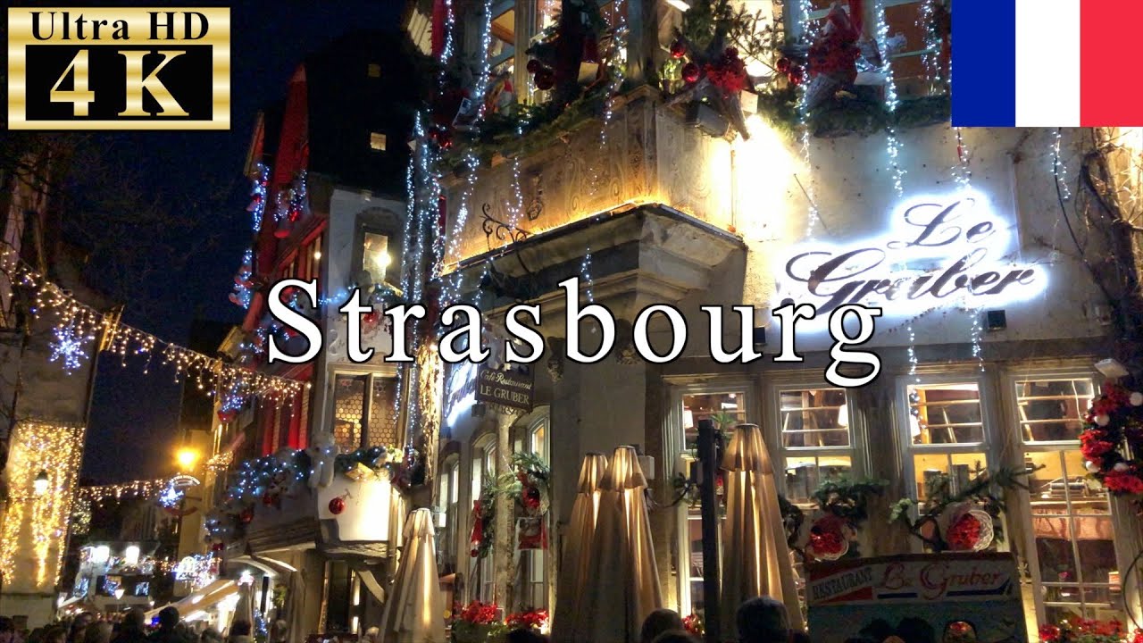 🇫🇷🎄Strasbourg Christmas Walk - The Cathedral Christmas Market - 【4K 60fps】