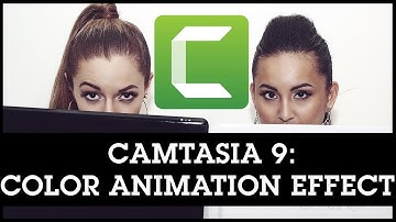 Camtasia 9 Color Animation Effect / Change Video From One Color To Another