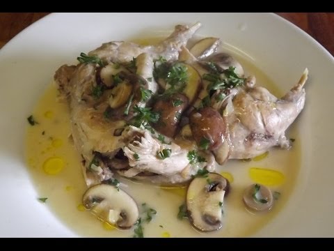 Braised Young Rabbit,With Cream And Mushrooms.Rabbit.TheScottReaProject.