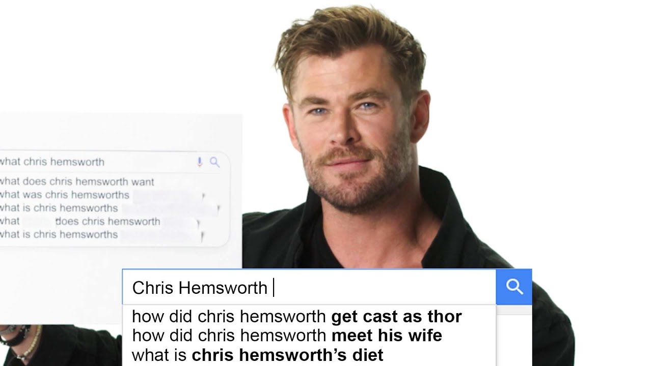Chris Hemsworth Answers the Web’s Most Searched Questions | WIRED