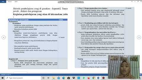 Video Presentasi RPP Problem Based Learning (PBL)