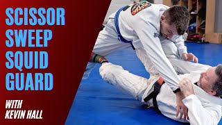 BJJ Scissor Sweep from Squid Guard