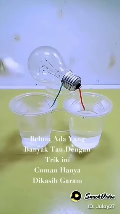 kreatif lampu tenaga garam