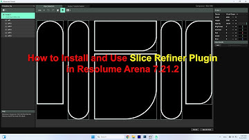 How to Install and use Slice refiner Plugin in Resolume Arena 7.21.2 Slice refiner kaise use kare...