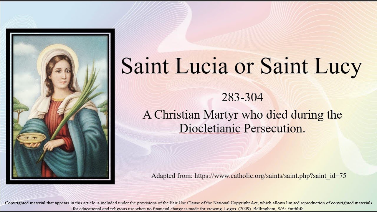 How Old Was Saint Lucy When She Died