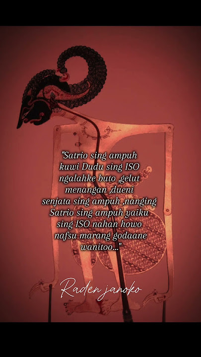 Raden janoko said ...#wayangkulit #wayang #story #dalangseno #janoko #arjuno#shorts