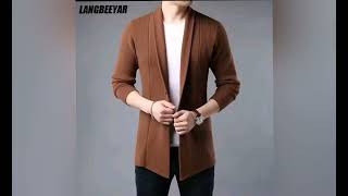 Rs 42$ Top Grade New Brand Knit Korean Fashion Cardigan Men Sweater Woolen link in Discription 