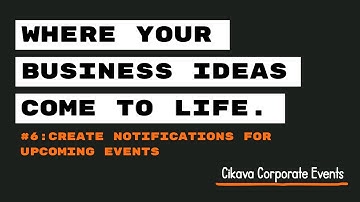Create Notifications for Upcoming Events | Cikava App – Smart Reminders & Scheduling Alerts