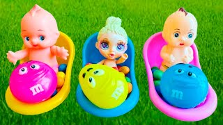 9 Minutes Satisfying Video | Mixing Funny Candy ASMR & Make Up in 3 Bathtubs with Baby Shark Slime