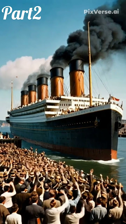 Part 2: The Titanic ship departed from the dock 🚢 Stay tuned for Part 3