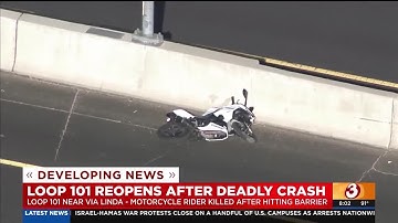 Part of Loop 101 near Scottsdale reopens after deadly motorcycle crash