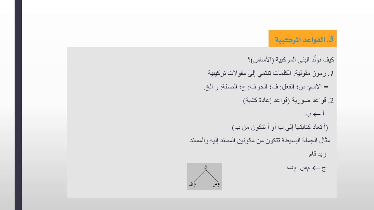 القواعد المركبية