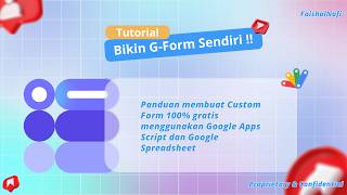 Cara Membuat Custom Form dengan Google Apps Script &amp; Google Sheets Database | 100% Gratis!