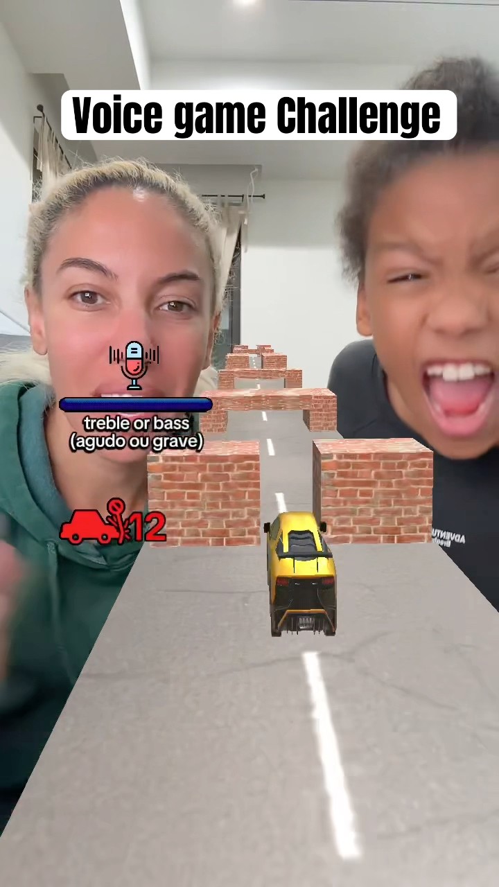 Mom and Son Voice game Challenge #shorts #family #challenge