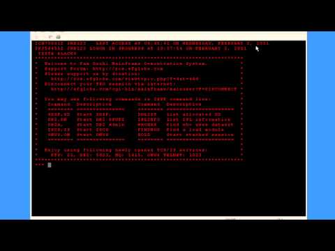 Mainframer Justin - How to log onto a mainframe computer system