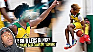 YourAverageCj Watches Mikey Williams \& JD Davison Team Up!! | JD DID A UNDER THE LEGS DUNK IN GAME !