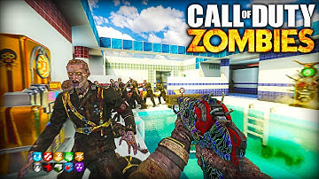This Swimming Pool CoD Zombies Map is HARD... (Black Ops 3)