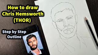 Buy Drawing of Thor chris Hemsworth From Thor the Dark World Online in  India  Etsy