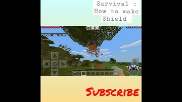 Survival : How to make Shield #shorts #MCPEB #Minecraft #Survival