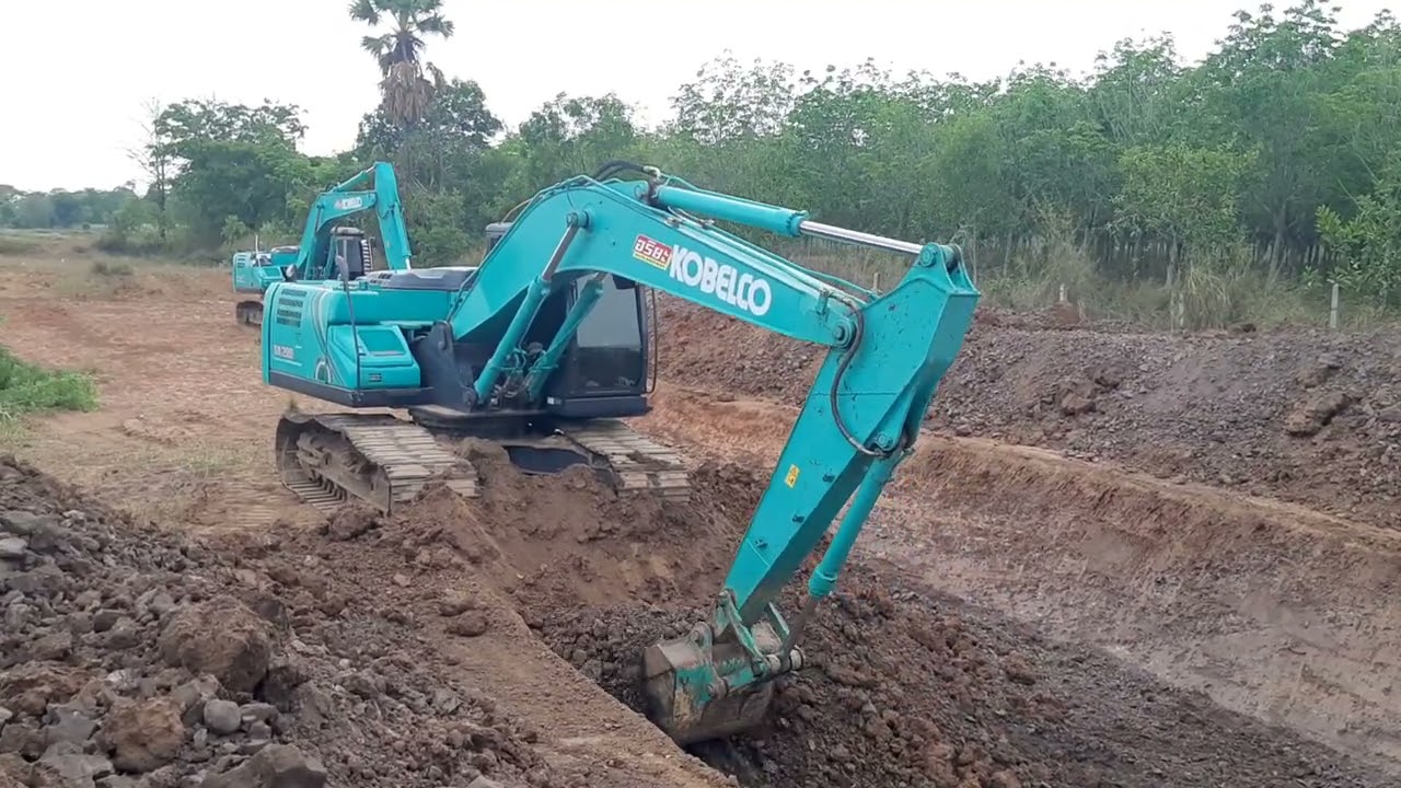 แพคคู่จัดหนัก kobelco sk200-10  YN15 ขุดโคกหนองนา ทีมงาน เฉลิมสิริทรัพย์ จัดให้ excavator EP.8310