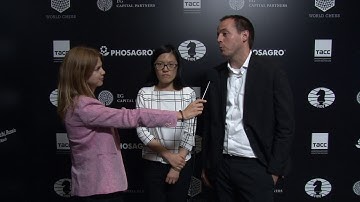 Day 8 Interview with GM Hou Yifan and GM Francisco Vallejo Pons