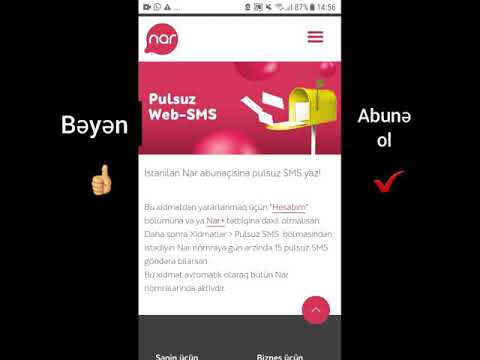 Video: Azərbaycana Pulsuz SMS Necə Göndərilir