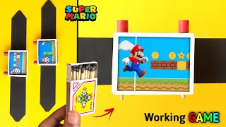 Paper Gaming Watch - Super Mario | how to make super Mario game from paper | Easy matchbox toy screenshot 5