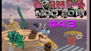 Worms 4 Mod 2016 #43 Alien Mode and Weapons (Mode 1)