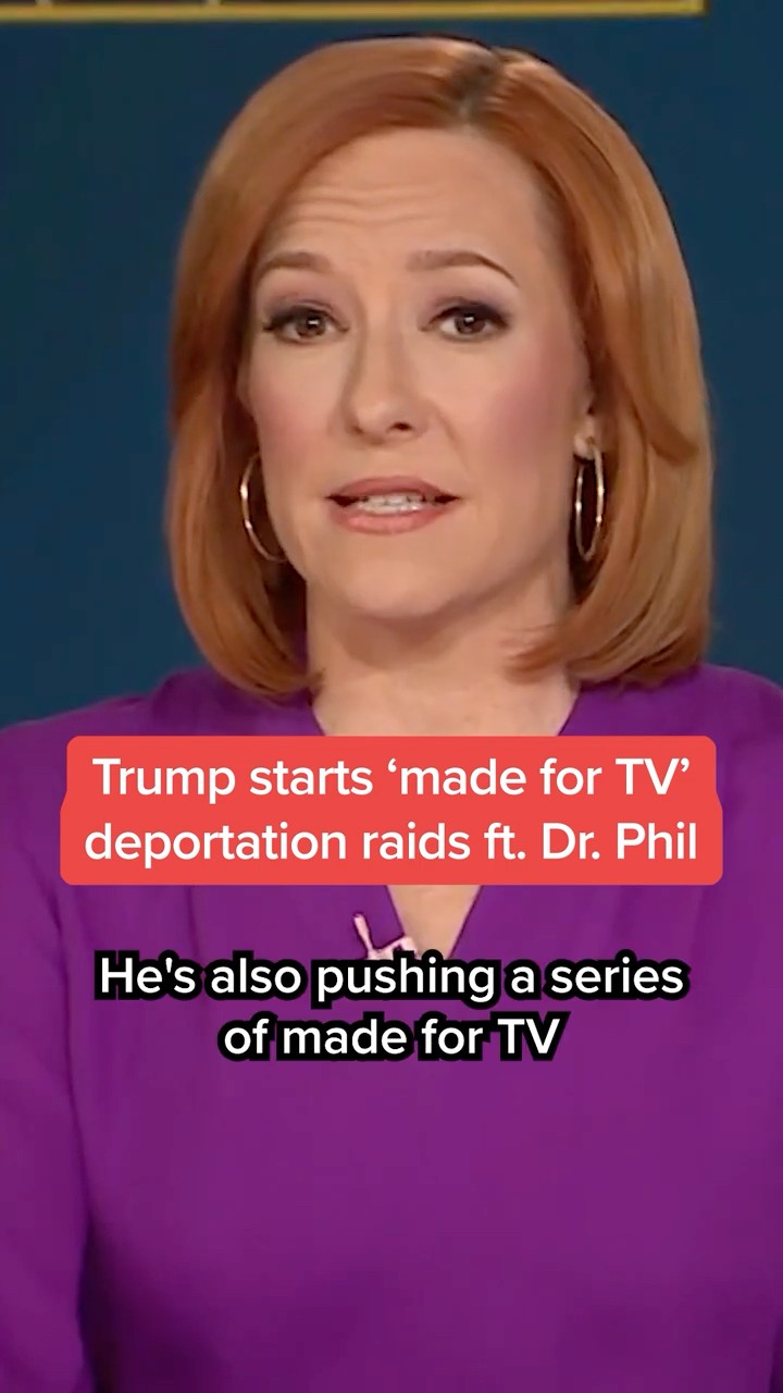 Trump launches 'made for TV' deportation raids, featuring Dr. Phil