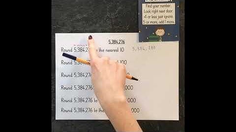 Year 5 - Rounding numbers up to the nearest million