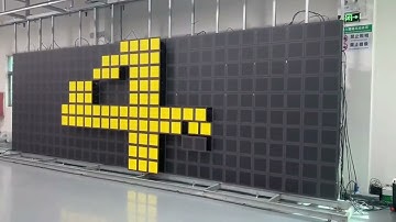 Programmable Kinetic LED Wall