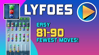 Lyfoes Easy Levels 81 to 90 Walkthrough [100% Perfect!]