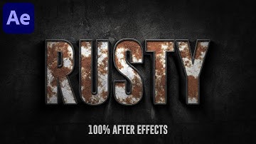 Cinematic Rust Title FX in After Effects - After Effects Tutorial | No Plugins Required