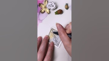 Zentangle Pattern Tangle #INDI 禪繞畫入門 禪繞圖樣 (N.2267) how to draw by Eva Wu #bijou #shorts