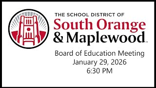 Board of Education Meeting - Public Session - 1/29/2026