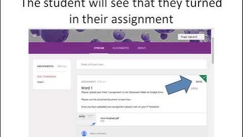Reviewing Assignments in Google Classroom