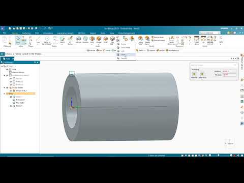 Creating Helix Cutouts in Solid Edge: A Step-by-Step Guide