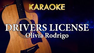 Olivia Rodrigo - drivers license (Karaoke Acoustic Guitar)