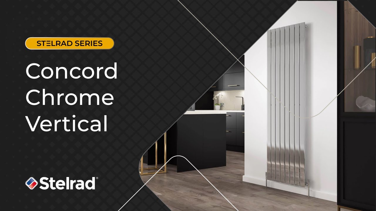 Stelrad Radiators - Home Series Concord Chrome Vertical - YouTube