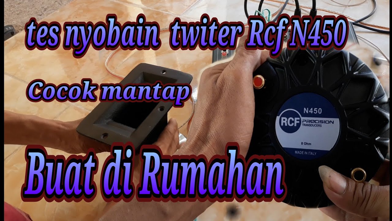 Tes twiter rcf  pakek corong vs tidak