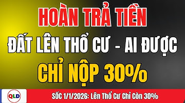 🔥 SỐC! 1/1/2026 LÊN THỔ CƯ CHỈ 30% – AI ĐƯỢC HOÀN TRẢ TIỀN?